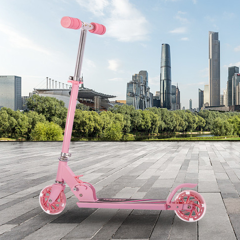 Durable Folding 74cm Girls Kick Scooters Outdoor 100KGS Kick Pedal Scooter