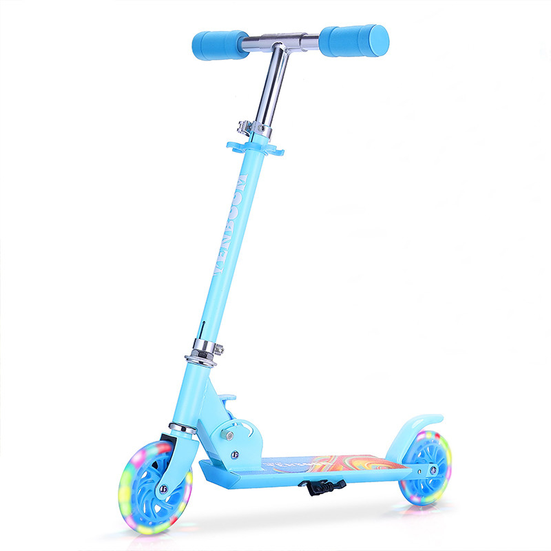 Smooth Max Load 110Ibs Kid Two Wheel Kick Scooter Wear Resisting
